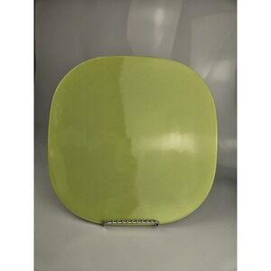 Vintage MCM Franciscan Platter Lime Green 12.75" Kiln Marked California‎